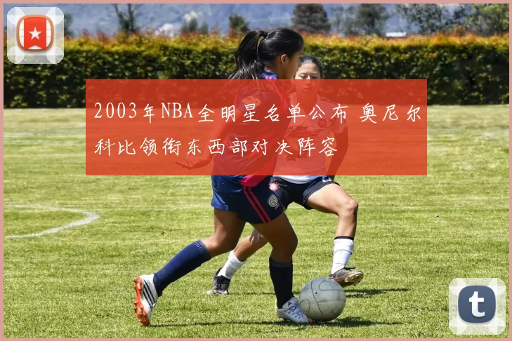 2003年NBA全明星名单公布 奥尼尔科比领衔东西部对决阵容