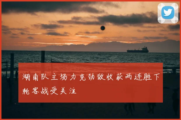 湖南队主场力克劲敌收获两连胜下轮客战受关注